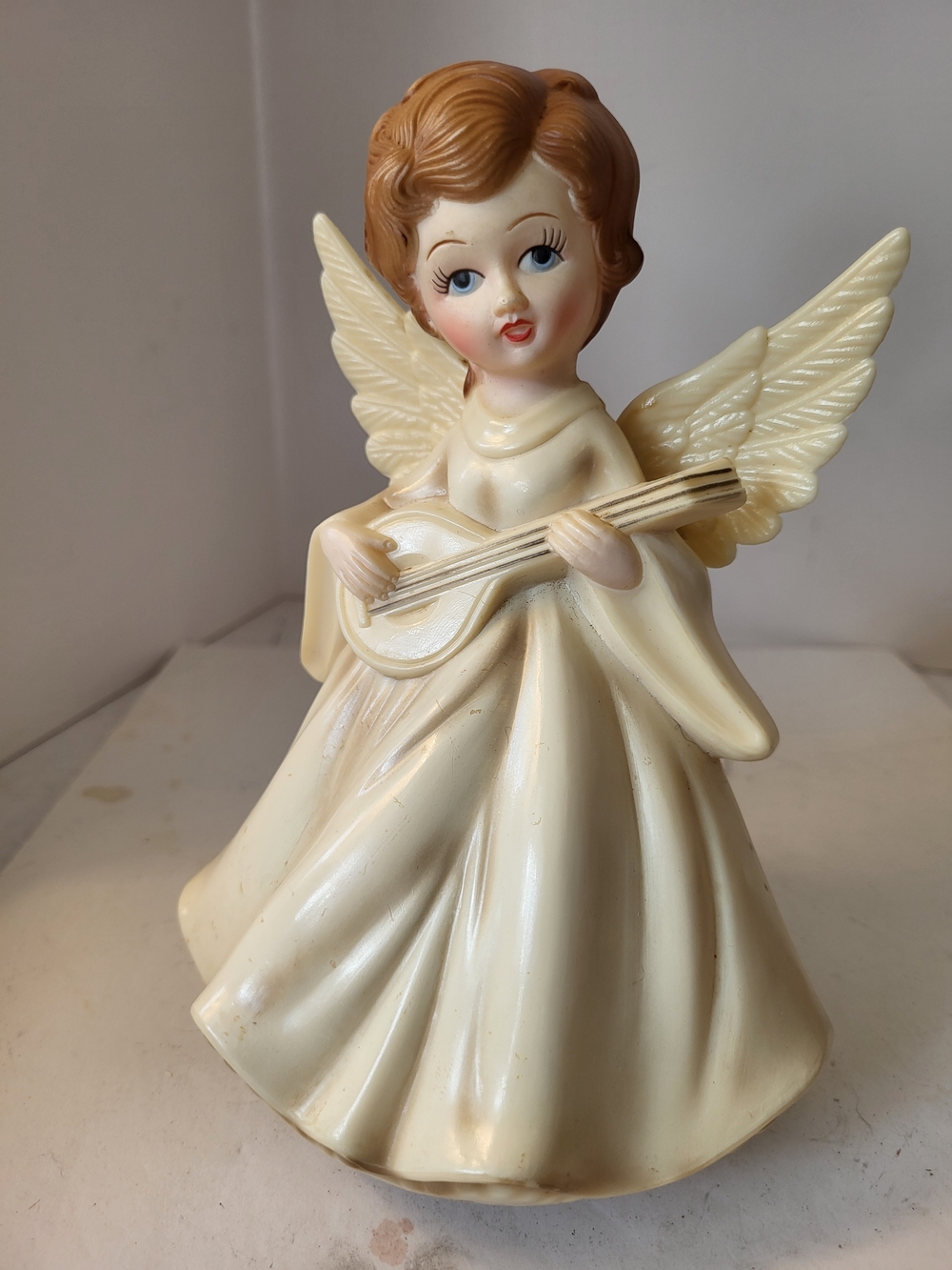 1973 Berman&Anderson Christmas Angel Rotating Music Box Silent Night